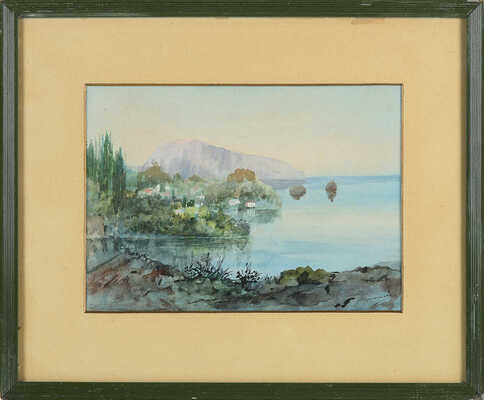 Вознесенская Александра Васильевна. Крым. Вид на Аю-Даг и дачу Чехова